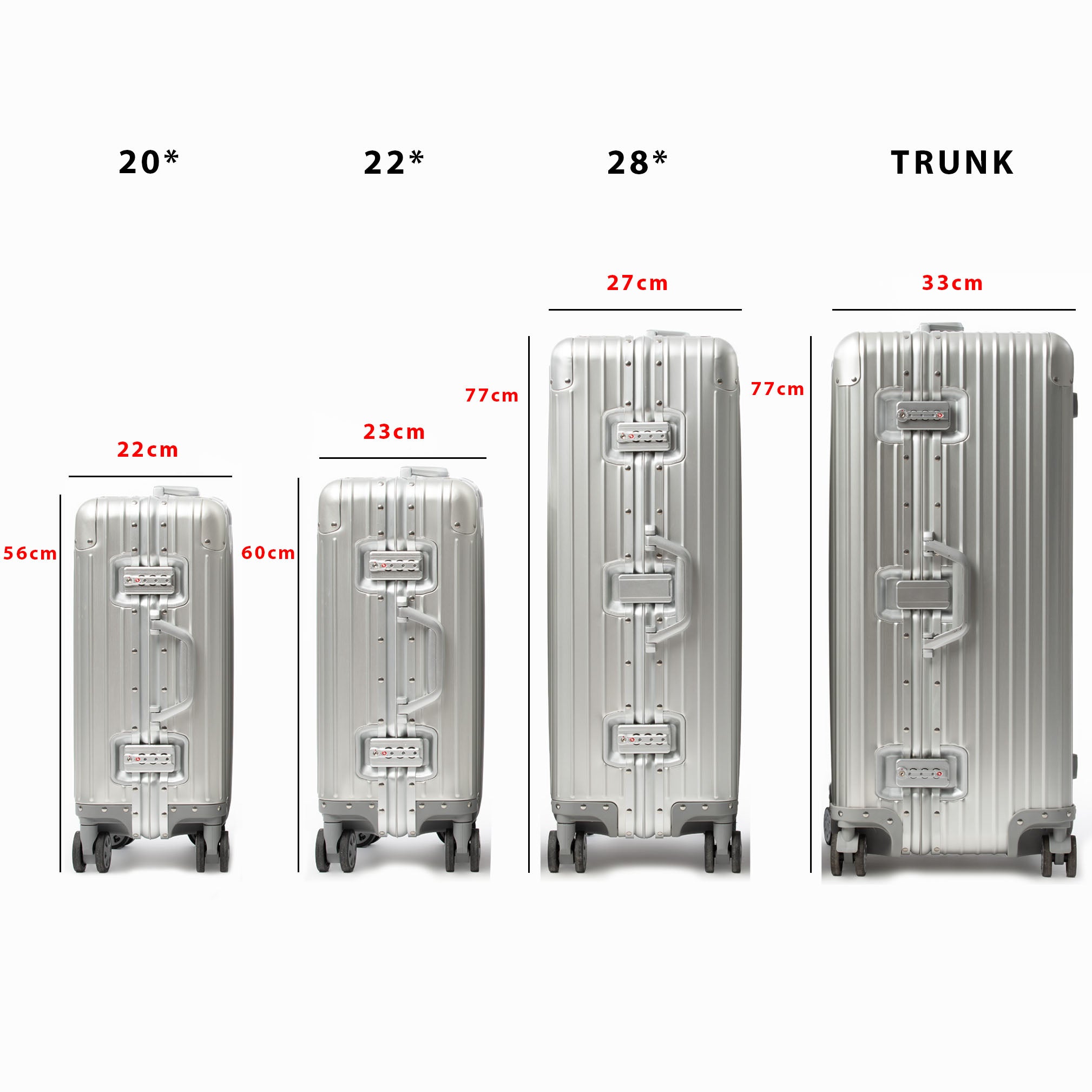 ALUMINIUM SUITCASE ( V2 NEW & IMPROVED - STRONGER ALUMINIUM & REMOVEABLE WHEELS ) PRE ORDER SHIPPING JUNE 10TH